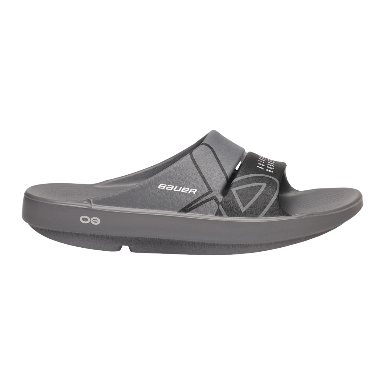 S25 BAUER OOFOS SPORT SLIDE SENIOR GREY