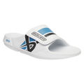 S25 BAUER OOFOS SPORT FLEX SLIDE SENIOR WHITE/BLUE
