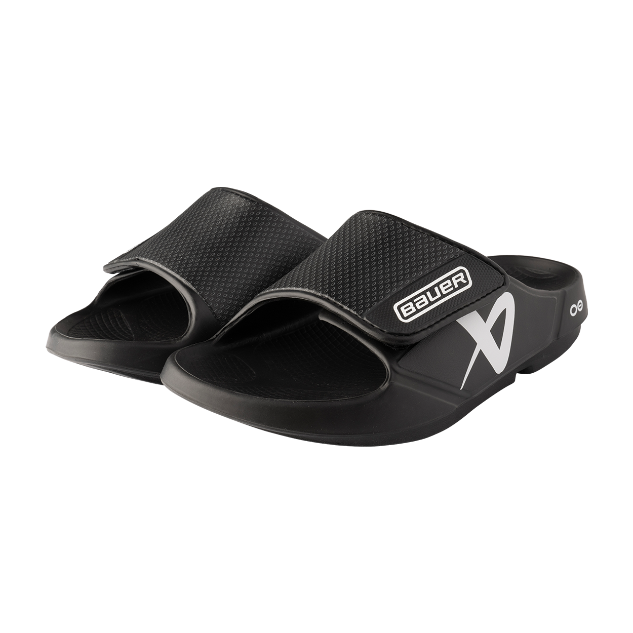 S25 BAUER OOFOS SPORT FLEX SLIDE JUNIOR BLACK