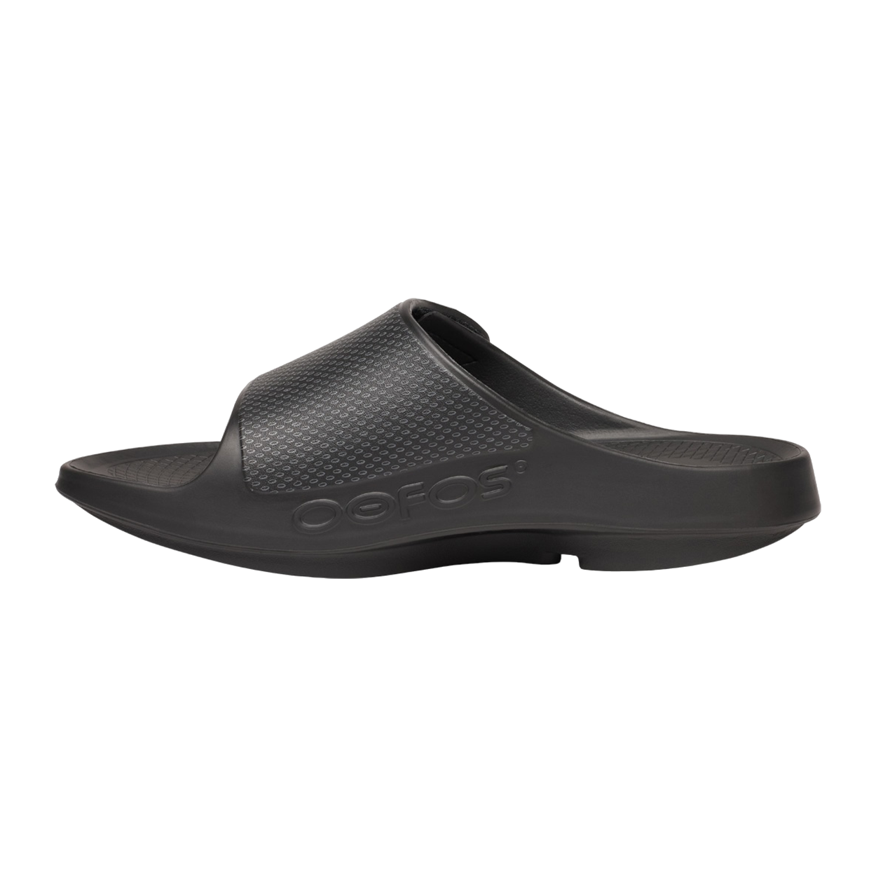 S25 BAUER OOFOS SPORT FLEX SLIDE SENIOR BLACK