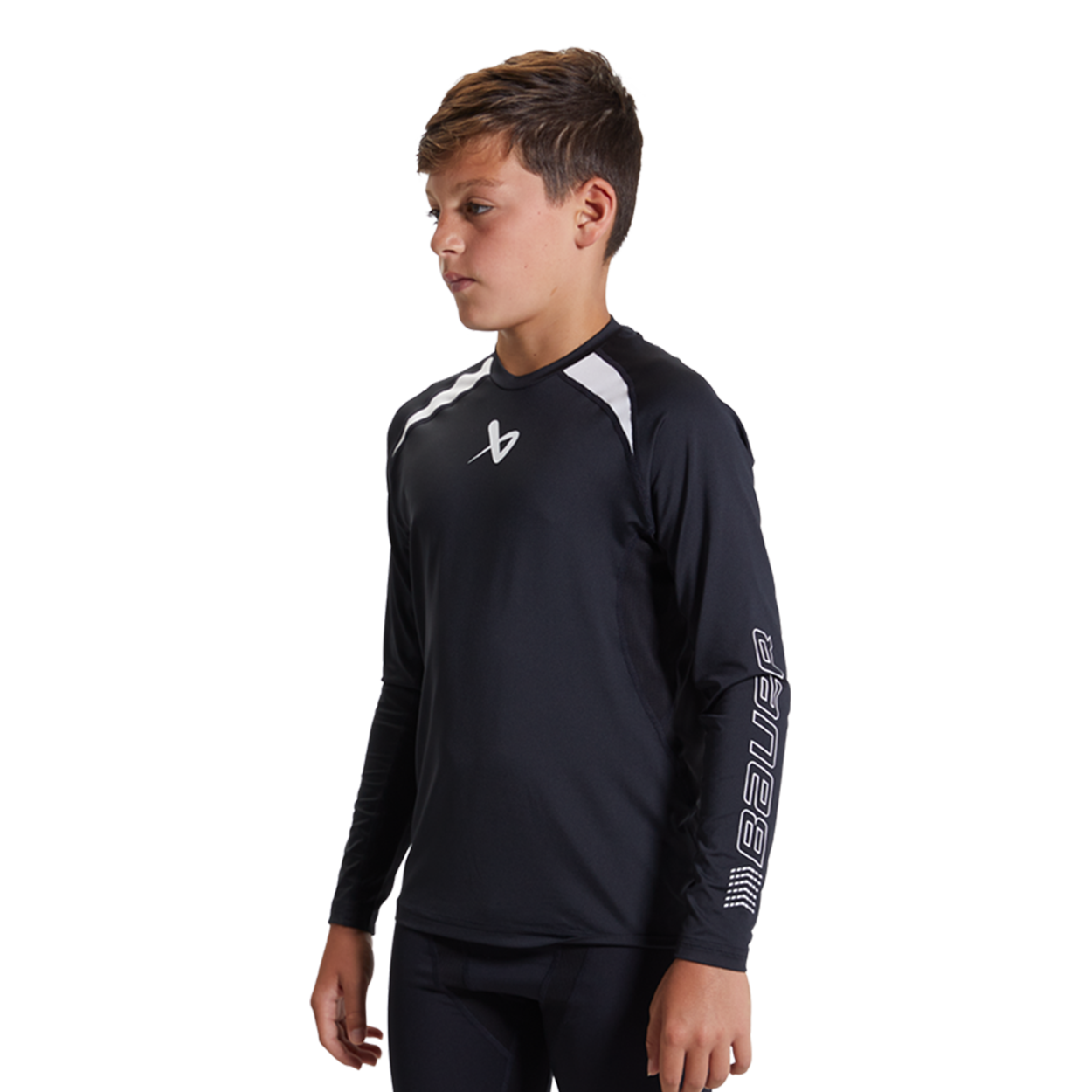 BAUER PERFORMANCE LS BL TOP YOUTH BLACK