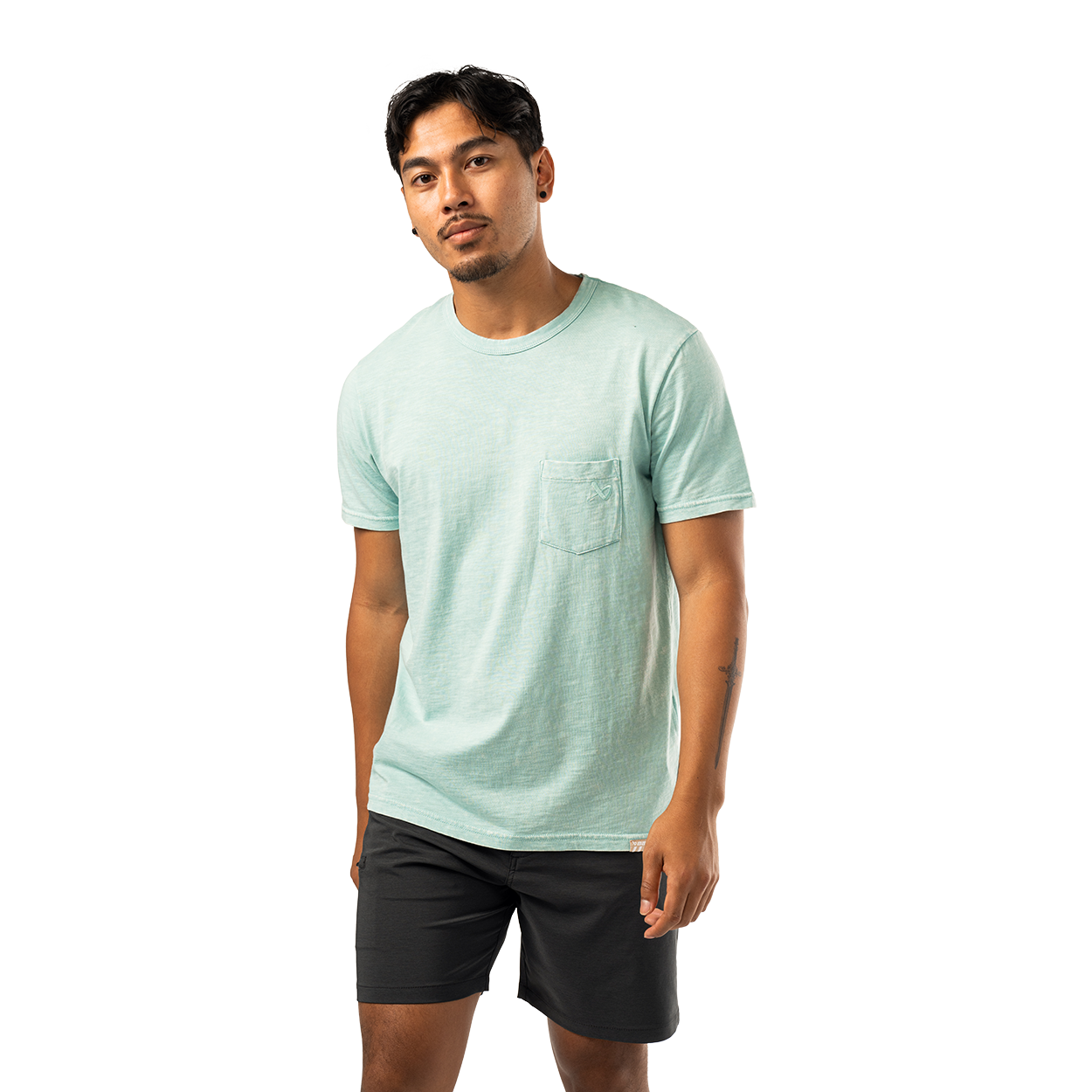 BAUER POCKET TEE AQUA SENIOR